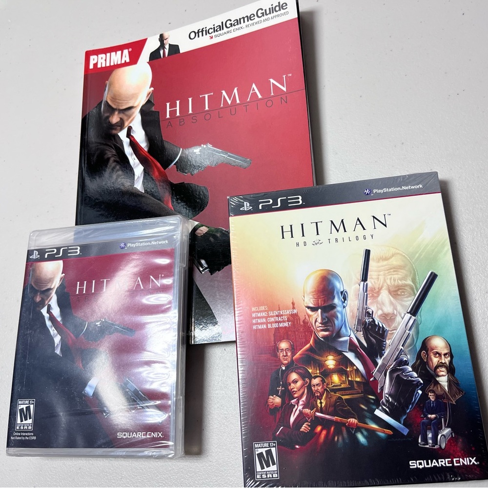 Hitman PS3 Games with book, New and still in plastic wrap
